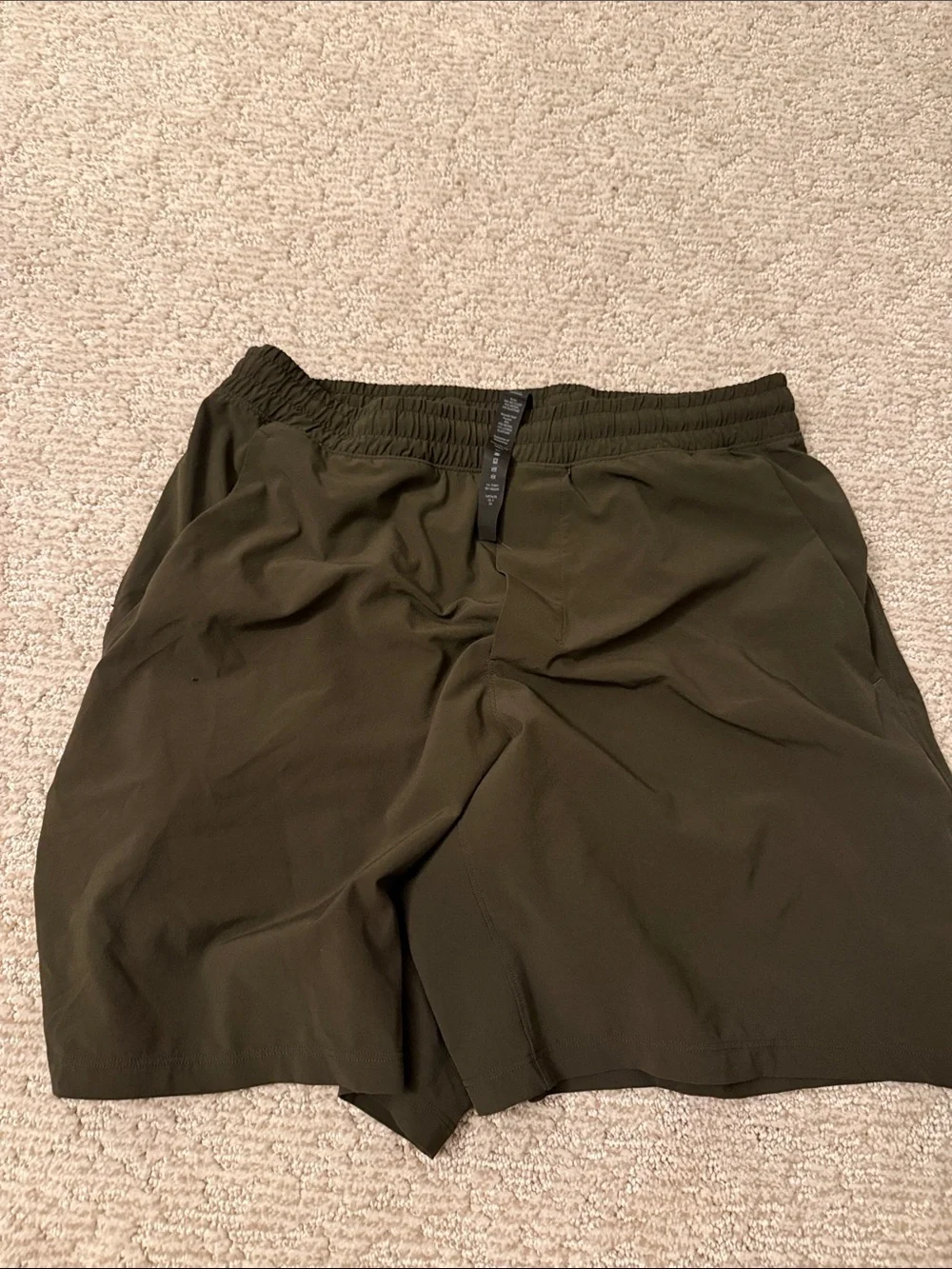 lululemon athletica Olive Green Athletic Shorts 7”